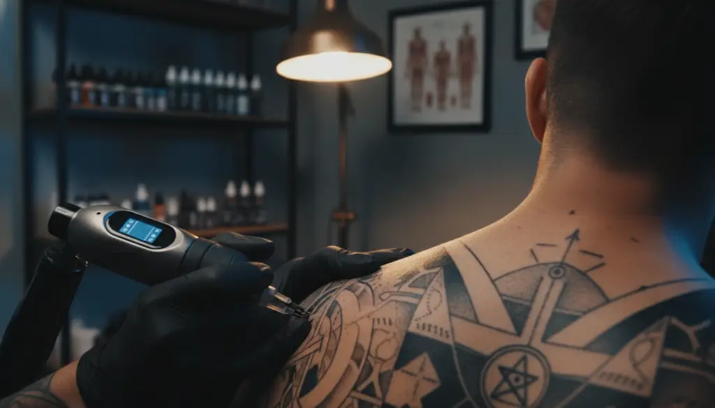 Tatuaje Espalda Grande Geometrico